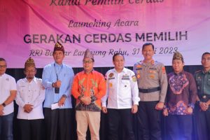 Kabid Humas Polda Lampung Hadiri Launching Program Gerakan Cerdas Memilih (GCM) Oleh RRi Lampung