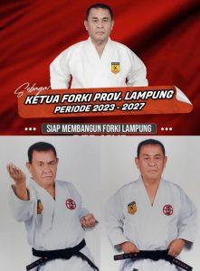 Ketua Forki Lampung Taren sembiring Beri Apresiasi Kejuaraan Lampung Open Karate Championsip Piala Gubernur Lampung Tahun 2023