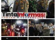 Kapolres Lampung Tengah Pimpin Patroli Gabungan di Malam Takbiran Idul Fitri 1445 H