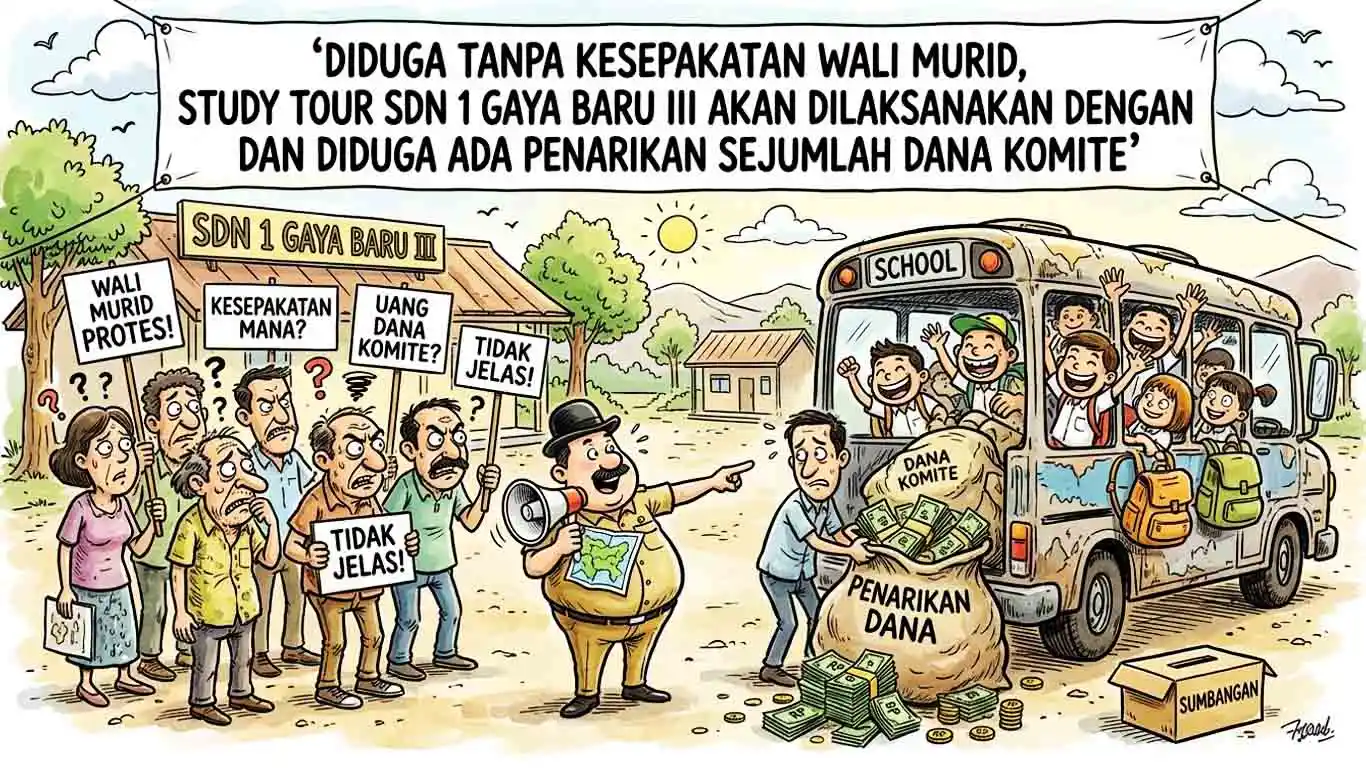 Diduga Tanpa Kesepakatan Wali Murid, Study Tour SDN 1 Gaya Baru III Akan Dilaksanakan Dengan dan Diduga ada Penarikan Sejumlah Dana Komite