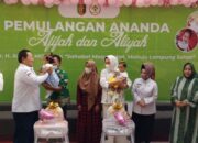 Dilepas Gubernur Arinal, Bayi Kembar Siam Pulang ke Kotabumi Lampung Utara