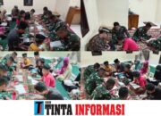 Satgas TMMD Kodim 0424/Tanggamus Ajak Anak-anak Belajar Mengaji di Mushola.