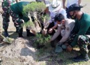 Sambut HUT Kolatmar ke – 45 Puslatpurmar 8 Teluk Ratai Laksanakan Penanaman Pohon Secara Serentak