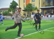 Kapolda Lampung Buka Turnamen Sepak Bola Mini Soccer Kapolda Cup 2022 Dalam Rangka HUT Bhayangkara ke-76