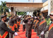 Polresta Bandar Lampung Melaksanakan Kegiatan Upacara Laporan Kenaikan Pangkat Personel Polresta Bandar Lampung Periode 1 Juli 2022.