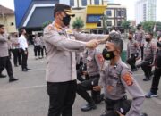 Polresta Bandar Lampung Sambut Bintara Remaja Brigadir Polri T.A. 2022