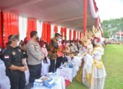 Polda Lampung Hadiri Kegiatan Gebyar Budaya Di Lapangan Desa Marga Agung Jati Agung