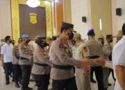 Kapolda Lampung Pimpin Upacara Kenaikan Pangkat PNS Polri