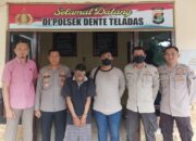 Polsek Dente Teladas Dibantu Warga Tangkap Pelaku Curanmor