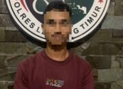 Gunakan Narkoba, Seorang Pemuda Di Tangkap Polres Lampung Timur
