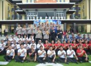 Jelang  HUT Korps Brimob Ke-77 Tahun 2022, Polda Lampung Gelar Turnamen Mini Soccer Brimob Cup Tahun 2022