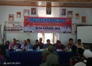 Desa Karang Jaya Laksanakan Musrenbangdes 2023 Sekaligus Pembagian BLT DD
