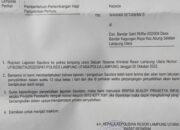 Mantan Sekdes Bandar Kagungan Raya Abung Selatan, Laporkan Kades Dan Kaur Keuangan Ke Polisi Terkait Pemalsuan Tanda Tangan Untuk LPJ Dan SPJ Tahun 2021