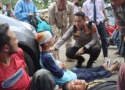 Aksi Heroik, Kapolres Cianjur Bantu Korban Gempa 