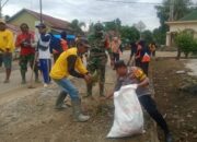 Cegah Banjir, Sinergitas TNI-Polri Jajaran Polres Lampung Tengah Polda Lampung Galakkan Gerakan Kebersihan