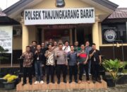Perkuat Konsolidasi, Yahnu Wiguno Sanyoto,S.I.P.,M.I.P Mengenalkan Jajaran Panwaslu Kecamatan Tanjung Karang Barat ke MUSPIKA
