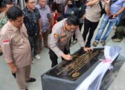 Kapolres Lampung Tengah AKBP Doffie Fahlevi Sanjaya.S.I.K .M.SI Resmikan Lapangan Tembak