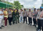 Jajaran Polres Lampung Tengah Lakukan Keamanan Pada Event Bupati Cup Draf Bike Championship Tahun 2022
