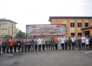 Kapolda Lampung Pimpin Apel Gelar Pasukan Pengaman Ops Lilin Krakatau 2022