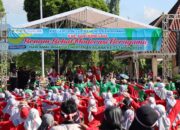 Polres Banjarnegara Lakukan Pengamanan Senam Sehat Moderasi Beragama