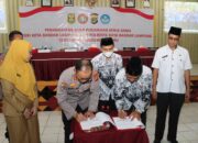 Polresta Bandar Lampung Dan PGRI Kota Bandar Lampung Tandatangani Perjanjian Kerja Sama Tentang Perlindungan Hukum Guru