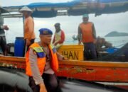 Sat Pol Air Polres Lampung Selatan, Sambangi Nelayan di Selat Sunda