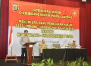 Bidkum Polda Lampung Lakukan Sosialisasi Hukum UU No 1 Tahum 2023 Tentang KUHP