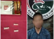 Sat Res Narkoba Polres Lampung Timur Tangkap Seorang Pemuda Pemakai Narkotika Jenis Sabu