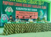 Pimpinan Cabang Muslimat NU Way Kanan, Mengadakan Konferensi Cabang Ke – V Di Gedung PCNU