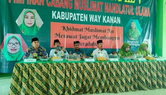 Pimpinan Cabang Muslimat NU Way Kanan, Mengadakan Konferensi Cabang Ke – V Di Gedung PCNU