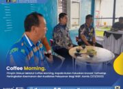 Karutan Sukadana Abdul Aziz Pimpin Diskusi Coffe Morning Membahas Peningkatan Keamanan dan Peningkatan Pelayanan Terhadap Warga Binaan