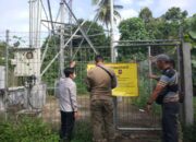Bandel : Dua Tower Milik PT. Gihon Telekomunikasi Indonesia Disegel Petugas