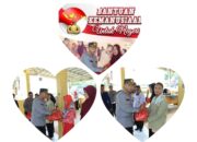 Kapolres Lampung Utara Salurkan Bantuan Kemanusian Untuk Negeri Kepada Warga Desa Pekurun