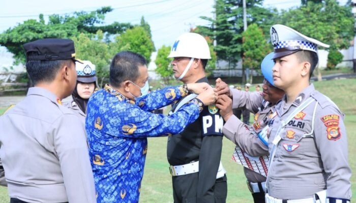 Polres Lampung Utara Laksanakan Apel Gelar Pasukan Operasi Ketupat 2023