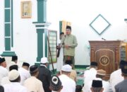 Bupati Lampung Tengah Musa Ahmad Sholat Idul Fitri 1444 H di Masjid Al Mustaqim Gunung Sugih