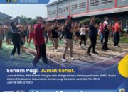 Petugas dan WBP Rutan Kelas IIB Sukadana Laksanakan Senam Pagi