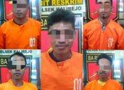 Kurang Dari 24 Jam 5 Pelaku Pengeroyokan Berhasil Ditangkap Polsek Kalirejo
