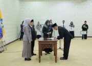 Rektor Unila Lantik 5 Pejabat Baru Unila