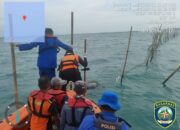 Sat Polairud Polres Lamtim dan Tim SAR Gabungan Evakuasi Jenazah Korban Tenggelam