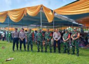 Puluhan Personil Polres Lampung Tengah dan Jajaran Amankan Pengajian Akbar di Padang Ratu
