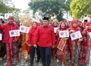 PDIP Lampung Selatan Daftarkan 50 Bakal Calon Anggota Legeslatif ke KPU Lamsel
