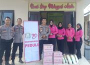 Polri Peduli Sesama, Polsek Seputih Surabaya Bersama Bhayangkari Berikan Bansos Kepada Masyarakat Membutuhkan