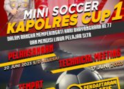 Peringati Hari Bhayangkara, Polres Lamtim Gelar Turnamen Mini Soccer