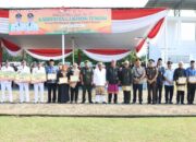 Kapolres Ikuti Upacara Peringatan Hari Jadi Kabupaten Lampung Tengah Ke-77 Tahun 2023