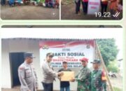 Memperingati Hari Bayangkara ke 77 Polsek Penengahan Lamsel Beri Bantuan Bedah Rumah Kepada Warga Sumber Jaya Desa Karang Sari Kecamatan Ketapang