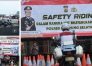 Meriahkan Hari Bhayangkara Ke-77 Polres Lamsel Adakan Lomba Safety Riding Diikuti Para Personil Polres Lamsel