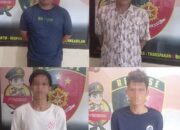 Polsek Panjang Ringkus 4 Orang Pencuri Bungkil Sawit
