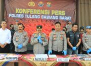 Polres Tulang Bawang Barat Gelar Konferensi Pers Ungkap Kasus Narkoba dengan 3 Tersangka