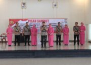 Kapolres Lampung Tengah Pimpin Serah Terima Jabatan Tiga Kasat Dan Dua Kapolsek
