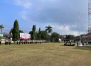 Apel Perdana Personel, Kapolres Way Kanan Tekanan Kebersihan Lingkungan dan Berbenah Diri